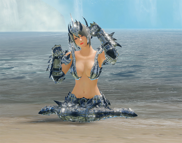 Mhrs Mod032 Armour And Clothing Silver Rathalos Reform Fits 1400 Monster Hunter：rise Mod 5742